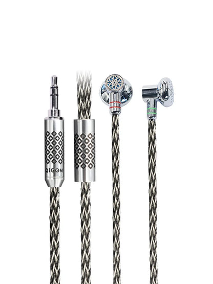 QIGOM S40A Blue Sage HiFi Wired Flat Head Earphones 15.4mm Dynamic Driver Music Monitors Headphones Earbuds with MMCX Cable