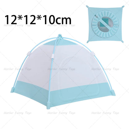 Camping Simulation Small Tent Model Removable Toy Decoration Camping Tent Lampshade Creative Scene Props Display Decoration