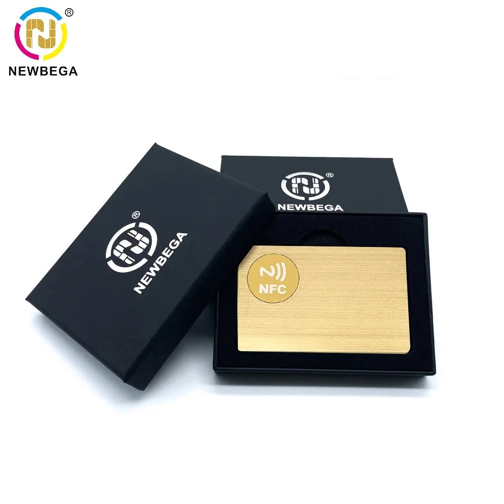 1PCS, Metal NFC Card 215/216 Chip,Smart Business Social Digital Card,13.56MHZ