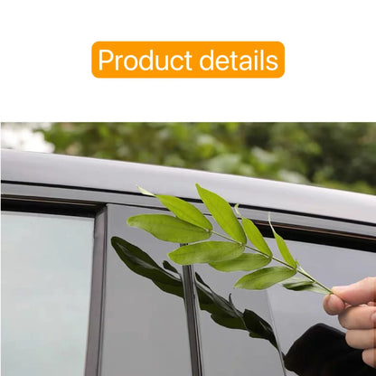 4pcs Silver Carbon Glossy Black Pillar Posts Fit For Fit For SsangYong Tivoli 2015 2016-2023Door Side Decor Window Cover Sitcker