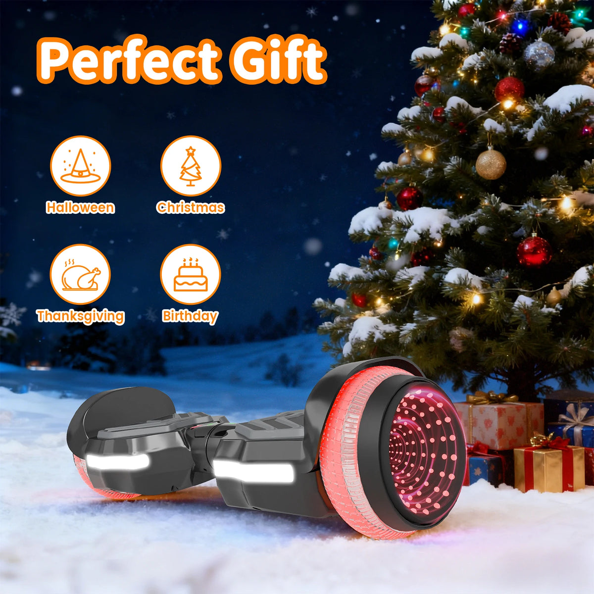 Simate K1 Upgrade Children's Electric Scooter Corlorful LED Lights Light-Emitting Wheel Two Wheel Self-Balancing Scooter