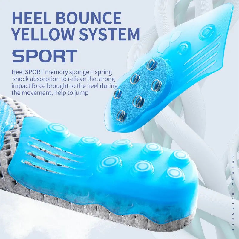 Premium Spring Silicone Gel Insoles Orthopedic Health Sole Pad For Shoes Insert Arch Support Pad For Plantar Fasciitis Feet Care