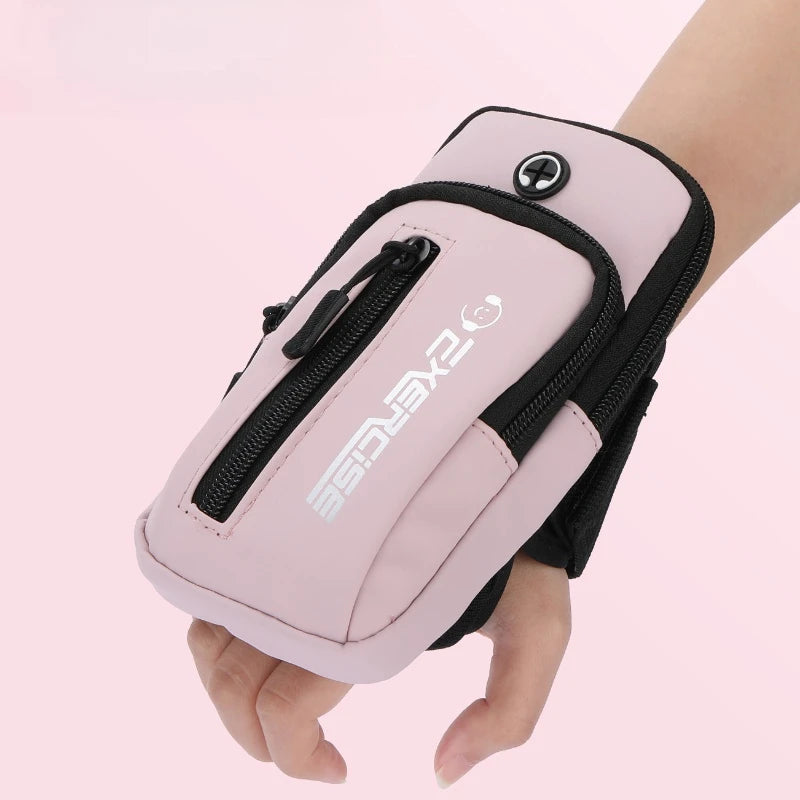 Haissky Multifunction Wrist Running Bags For iPhone 17 16 15 14 Pro Max Air Plus Zipper Outdoor Cycling Fitness Phone Arm Pouch