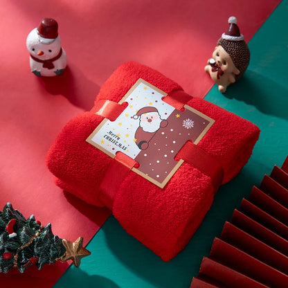 Christmas Face Towel, , Souvenir, Creative Gift Towel, Soft and Highly Absorbent Pure Cotton Material, Perfect for  Bathroom