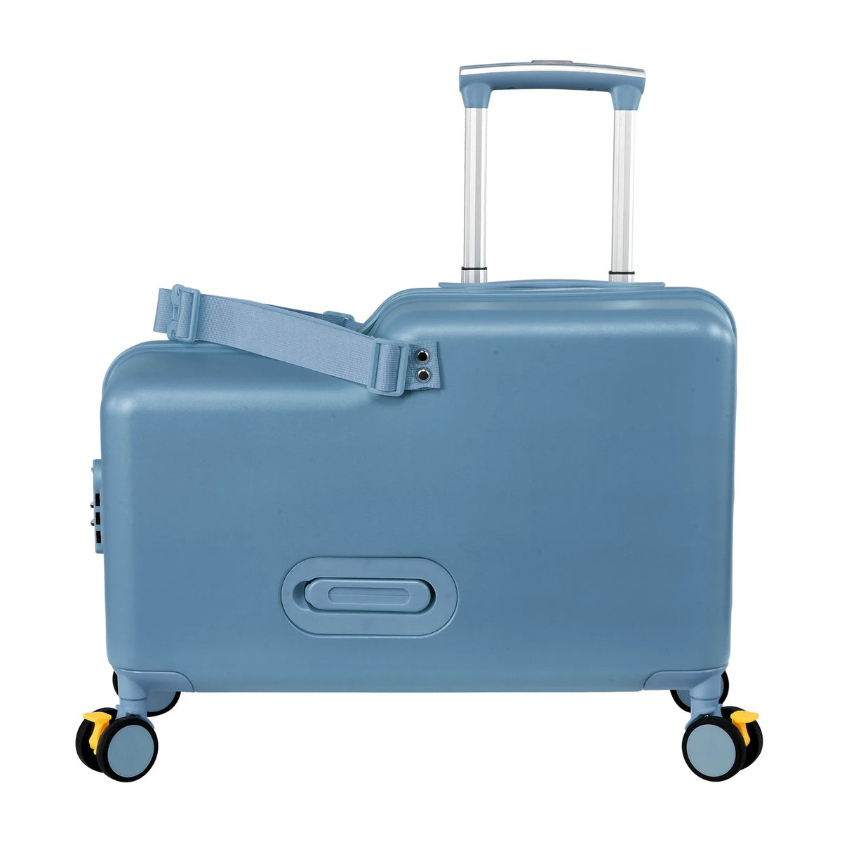 Suitcase for Kids 20 Inch Kids Ride on Suitcase, Childrens Ride on Luggage with Foot Pedal and Wheels – Travel Carrier Cabin Case with Safety Harness Stroller for Toddler Girls Boys