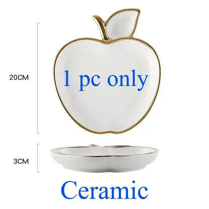 20cm Jucaica Rosh Hashanah Apple Honey Dish, Ceramic Dessert Plate with Honey Jar, Jewish New Year tableware  Shana Tova
