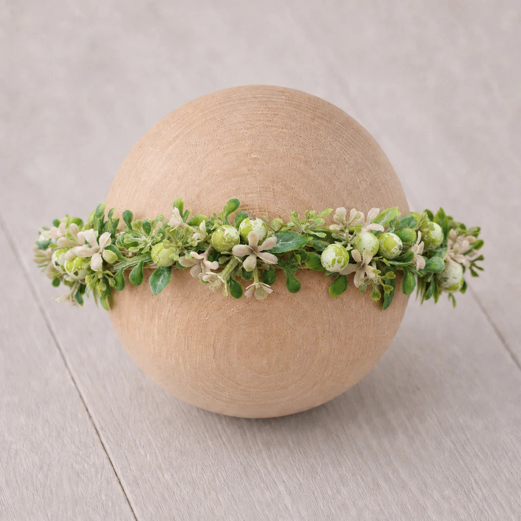 Floral Newborn Headbands for Photography Props Handmade Infant Girl Flower Wreath Baby Headband Newborn Photoshoot, Accessories