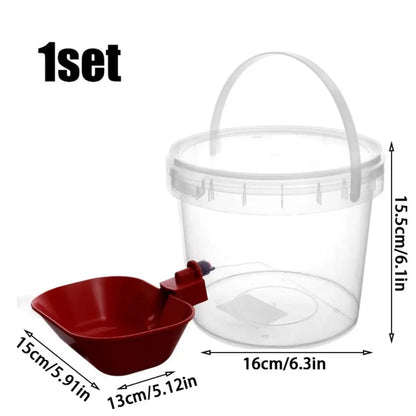 3L Automatic Pet Water Dispenser Large Capacity Dog Drinking Fountain Non-Spill Cat Dog Bowl with Auto Shut-Off