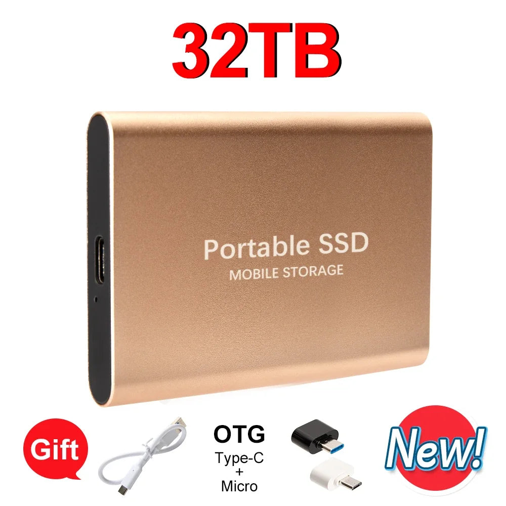 Reliable Brand 1TB External Hard Drive  Portable SSD  2TB 4TB  USB 3.1 High Speed Solid State Disk Data Storage