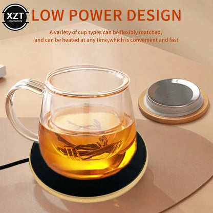 Mini Portable USB Cup Warmer Coffee Mug Heating Coaster Smart Thermostatic Hot Plate Milk Tea Water Heating Pad Heater