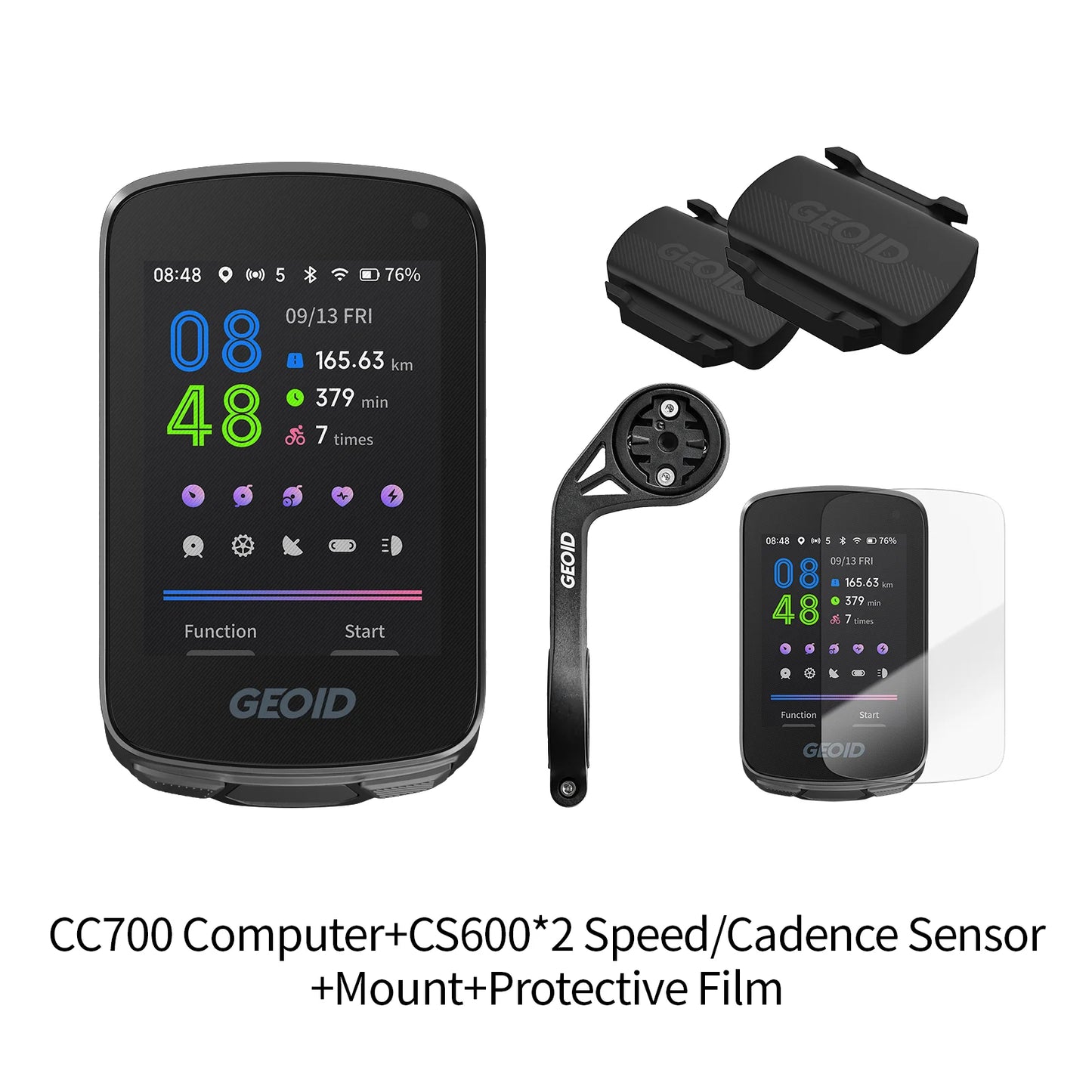 GEOID CC700 GPS Bike Computer 2.8-inch Color Screen Route Navigation Bicycle Speedometer WIFI Waterproof Cycling Odometer