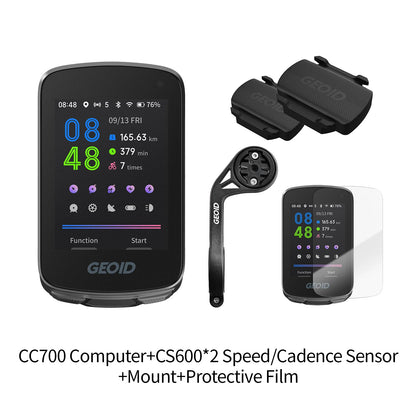 GEOID CC700 GPS Bike Computer 2.8-inch Color Screen Route Navigation Bicycle Speedometer WIFI Waterproof Cycling Odometer