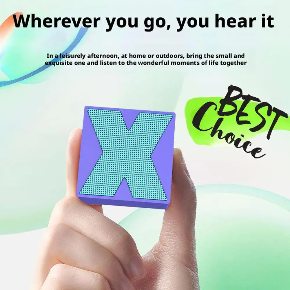 Wireless Bluetooth Speaker 5.0 Mini Audio Portable Speaker Full-Range Stereo Sound USB Rechargeable HIFI Player For Laptop PC