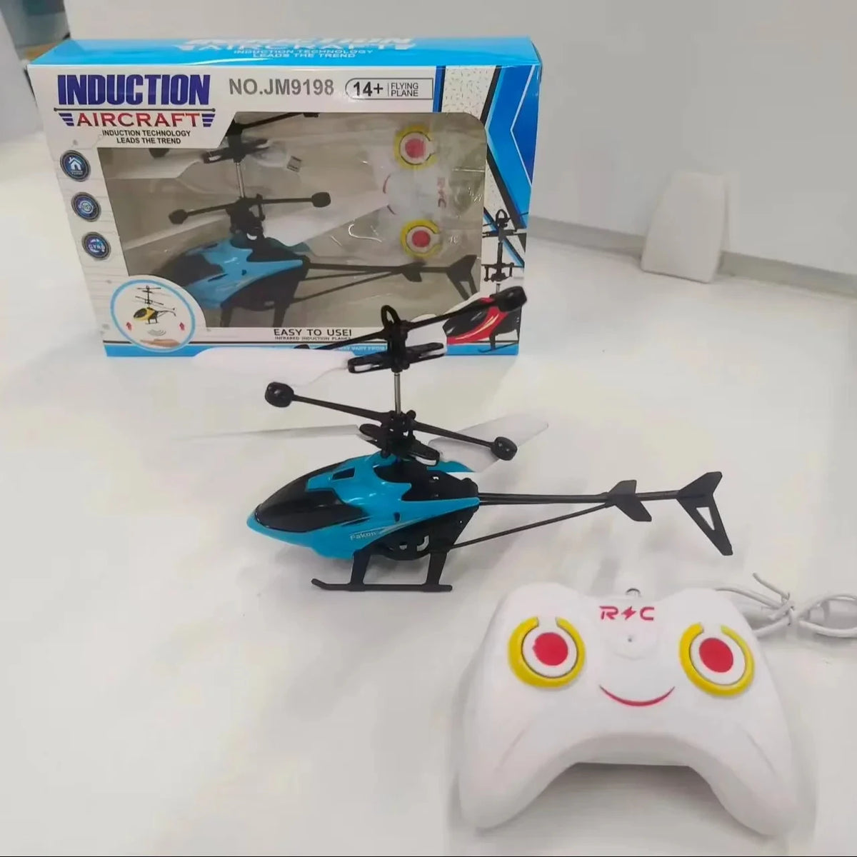 Mini Induction Hover Drone Rechargeable Flying Helicopter Safe Fall-Resistant Toy Gift for Children