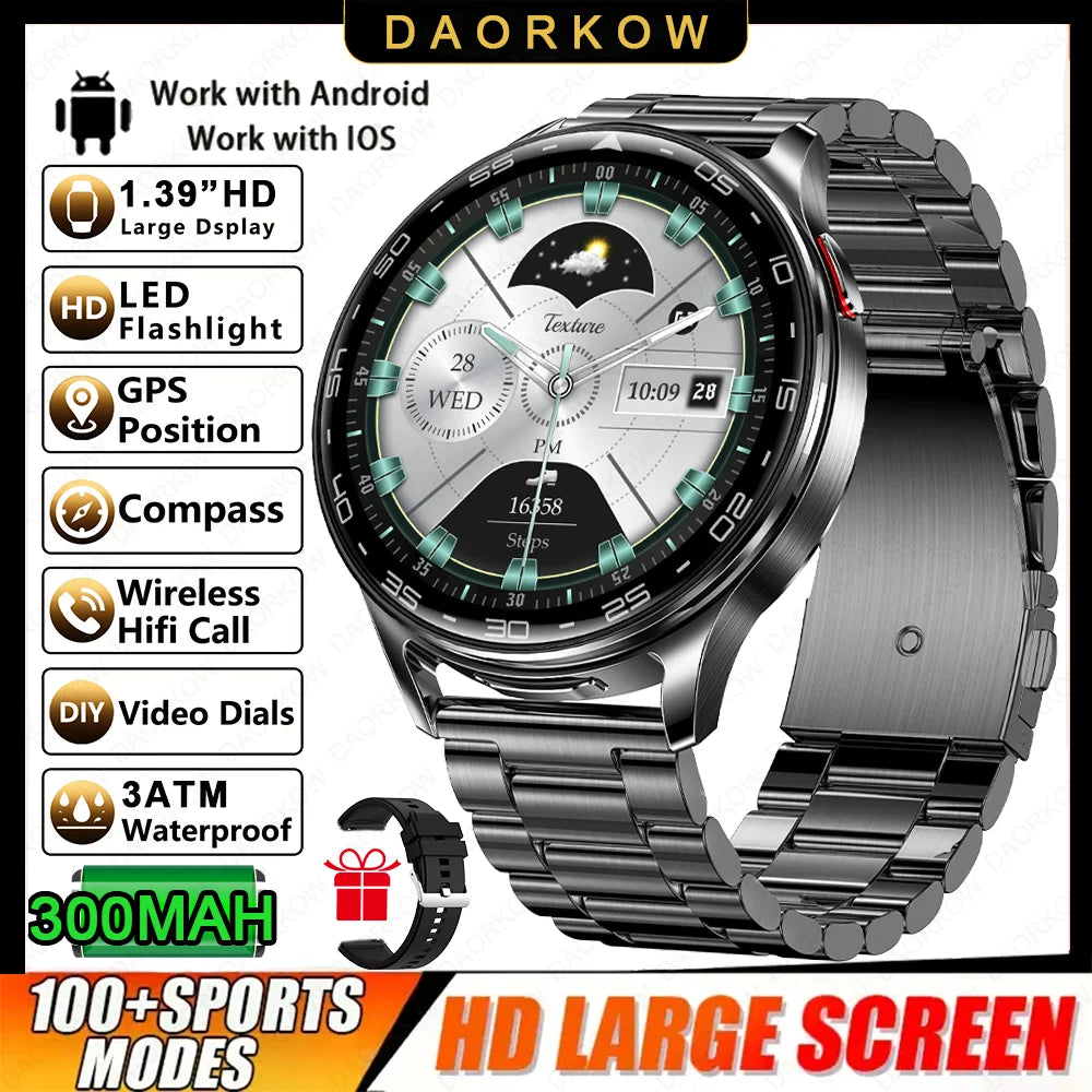 From DAORKOW Smartwatch TWS 2-in-1 Bluetooth Earphones With Built-in Speaker HIFI 9D Sound Quality Health Exercise Monitoring