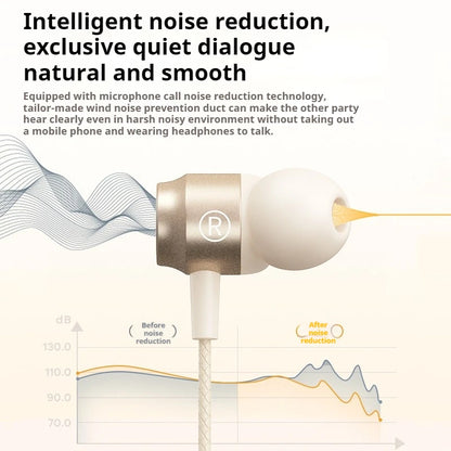 Metal Design Type C&3.5mm Wired Gamer Earphones 9D Stereo Sound Headsets Magnetic In-Ear Headphones For Samsung Handfree HD Call