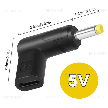 for PSP 1000/2000/3000 Game Console 5V Type-C to DC Power Charging Conversion Adapter DC Jack Plug Charging Adapter Accessories