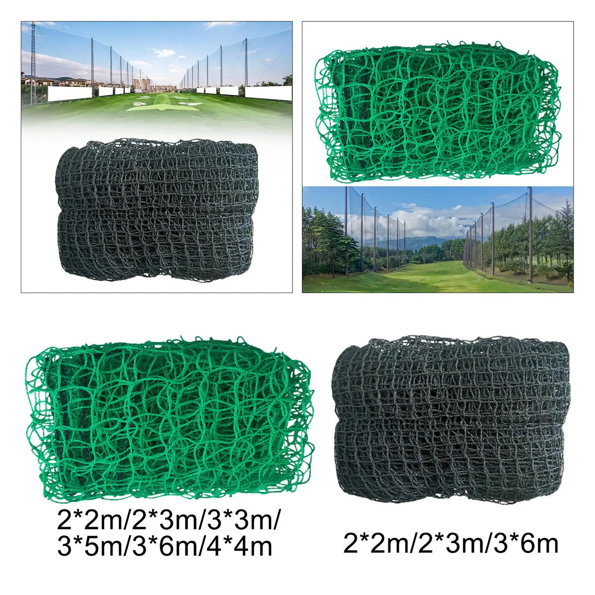 Outdoor Indoor Golf Practice Barrier Net Multifunction High Impact Net for Golf Simulator Cage with Impact Screen