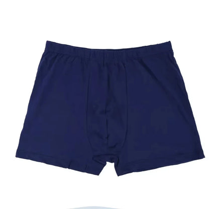4Pcs 100% Cotton Men's Boxer Briefs Plus Size 8XL-10XL Loose Fit Underwear Big Tall Soft Breathable Anti-Chafing Men Underpants