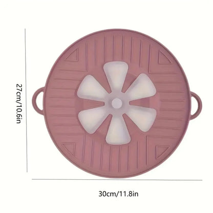 Boiling Protection Cover - High Temperature Resistant Silicone, Microwave Splash Cover, Vent Design, Detachable, Easy to Clean