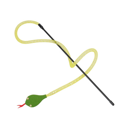 Tassel Snake Cat Teaser Stick Teasing Rod for Cats Toys Kitten Playing Scratch Pet Toy Wand