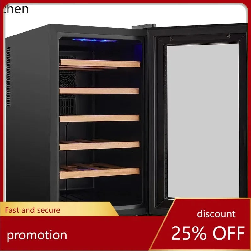 18-Pack Red Wine Constant Temperature Wine Cabinet Refrigerator Electronic Air Cooling Refrigerated Cabinet