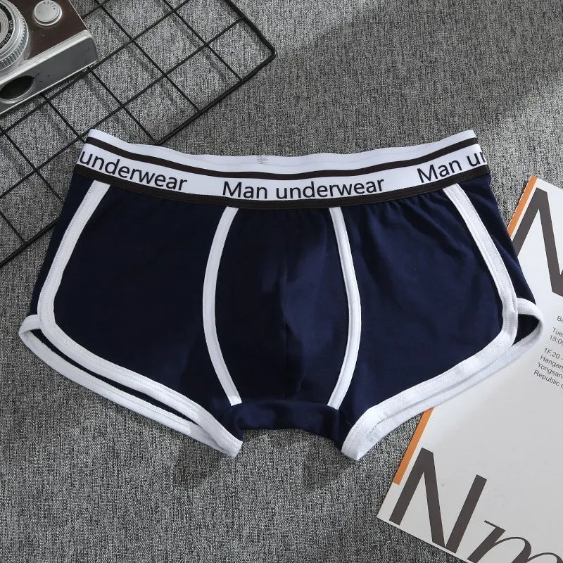Mens Underwear Boxers Pack Cotton Men's Panties Breathable Solid Boxershorts Male Mid Waist Underpants Boxer Hombre Men Shorts