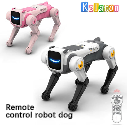 2.4Ghz Remote Control Stunt Robot Dog, Singing & Dancing Smart RC Robot Pet Toy, Fun Electronic Gift for Kids Age 8+