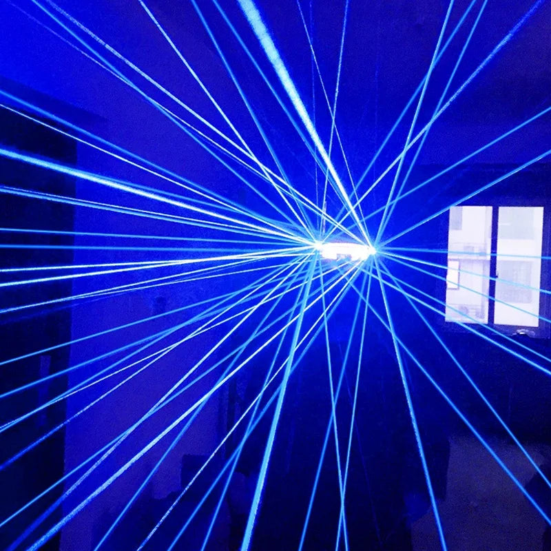 Multi-line Laser Glasses Rave Futuristic Soldier Glasses with LED Light Glowing Wire Space Robot Glasses Cyberpunk Laser Props