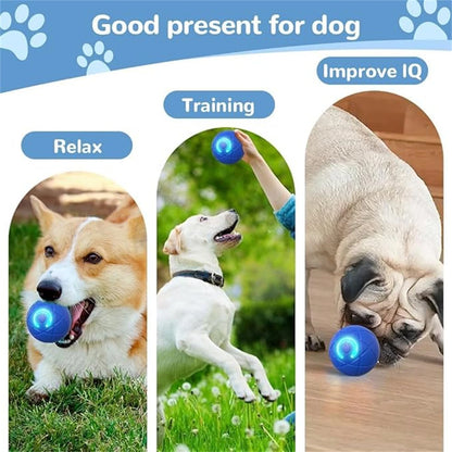 Pet Automatic Rolling Ball Toy Shaky Ball Toy for Dogs Auto Rolling Ball Toys for Puppy USB Rechargeable Interactive Dog Toys
