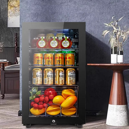 Household refrigerator Small office ice bar Tea refrigerator E-sports hotel display cabinet Beverage wine cabinet