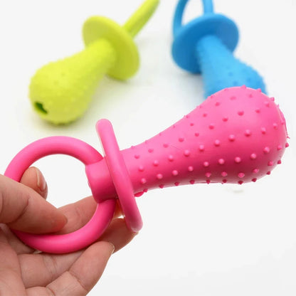 1-10Pcs Pet Chew Toy Soft Rubber Bite-Resistance Bone Shape Teeth Grinding Chewing Toys For Small Dogs Training Pet Supplies