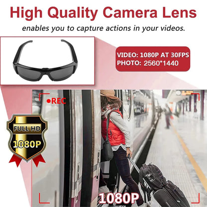 Outdoor Cycling  Glasses Camera HD 1080P Video Take Photo Video Recorder One Button Control Wearable Protable Mini Camera
