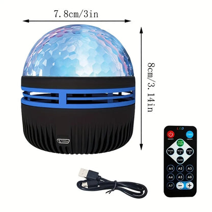 USB LED Night Light Starry Sky Projector Lamp Aurora DC 5V RGB Remote Control Rotating Lighting for Home Party Room Decoration