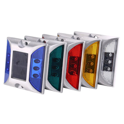 LED Solar Power Ground Marker Lights Waterproof Driveway Road Highway Spike Lamp Outdoor Garden Flash Warning Pathway Light New
