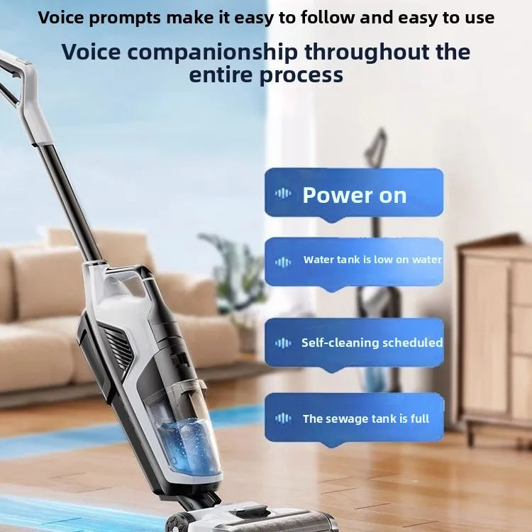 YJQ floor scrubber suction mopping and washing all-in-one machine home automatic cleaning three-in-one electric mop