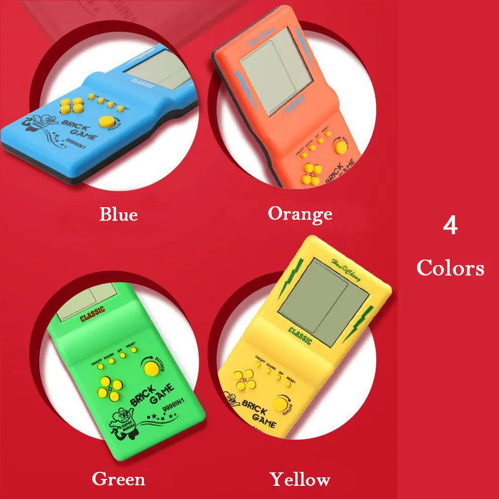 Rechargeable Retro Handheld Game Player Type-C Charge Nostalgic Game Console with Switch for Tetris Machine Boy Puzzle Toys Gift
