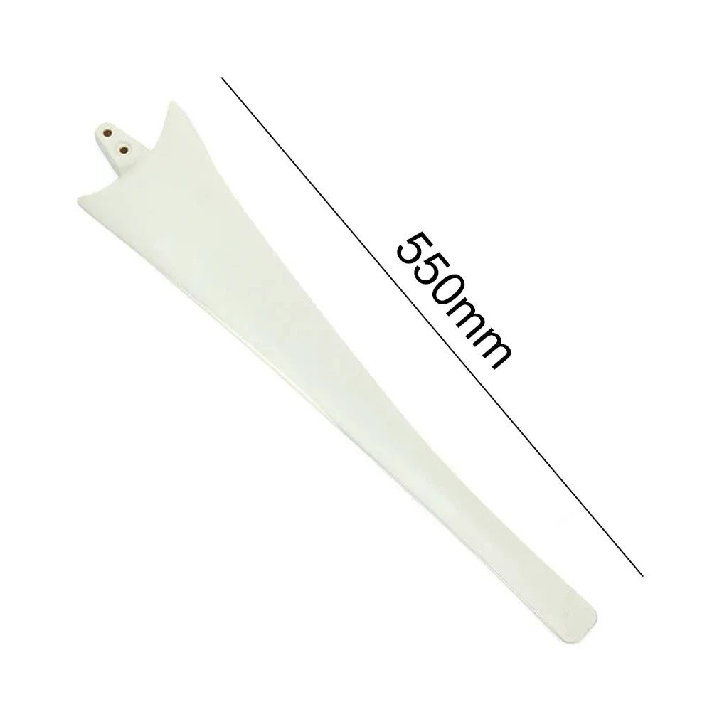 Wind Blades Wind Turbine Blades 1pc 550mm Easy To Install Easy To Use FRP Light Low Starting Torque Stable White