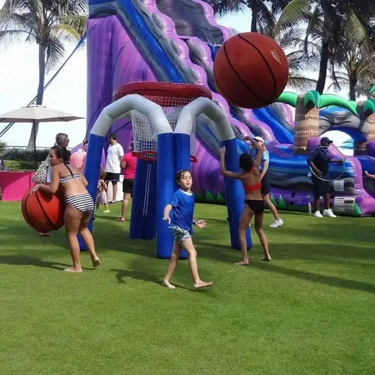 Iatable Custom Giant Hoop Basketball Shooting Sport Game For Backyard Party
