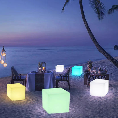 Luminous Cube Lamp Lawn Solar LED Outdoor Lighting Non Solar Lamp Outdoor Garden Decoration Outdoor Courtyard Light