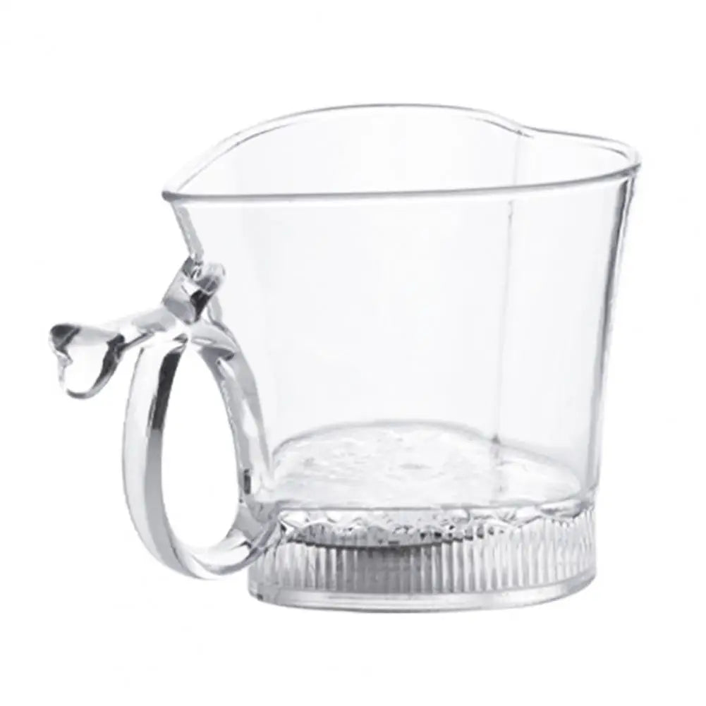 260ML Glowing Cup Transparent Acrylic Mug Luminous Heart-shaped Drinking Cup for Bar Night Club Parties