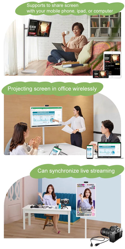 32 Inch Portable Smart Touchscreen TV Android 13 LCD Full HD Camera Battery Travel Exhibition Event Promotion Screen