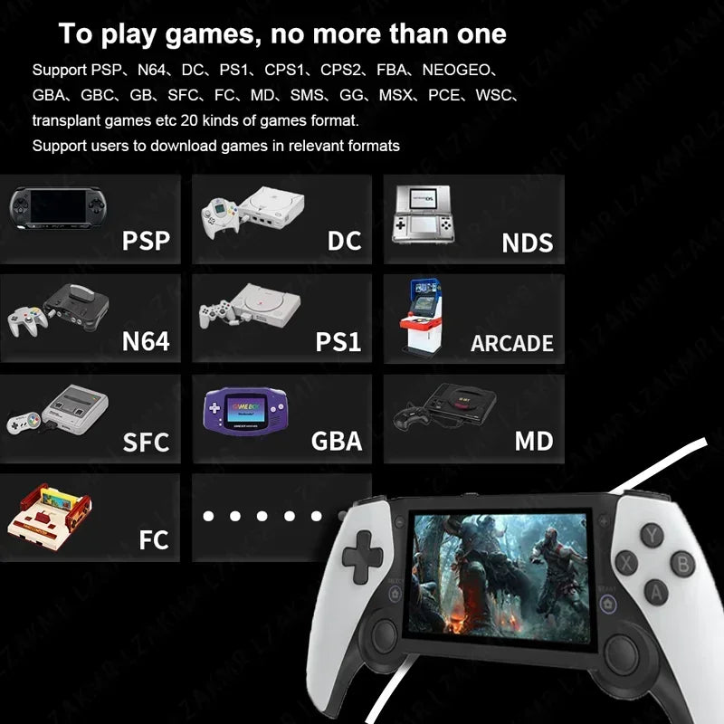 256G 70000+ Games 3D Joystick Handheld HDTV Game M25 4.3'' Screen Player Retro Portable Video Game For PSP PS1 N64 Dreamcast
