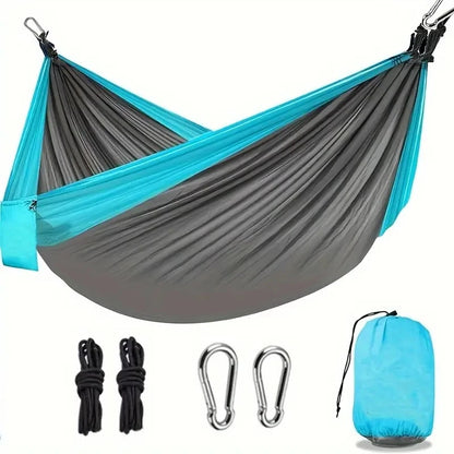 Camping Hammock Single Portable Hammocks with 2 Tree Straps and Attached Carry Bag Great for Outdoor Indoor Beach Camping