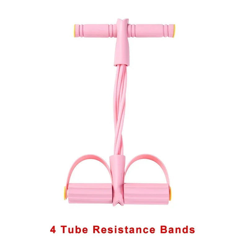 4-Level Resistance Band Tensioner with Non-Slip Handles - Home Fitness Equipment for Abdominal Muscle Training Yoga Abdominal