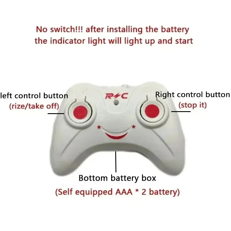 Mini Induction Hover Drone Rechargeable Flying Helicopter Safe Fall-Resistant Toy Gift for Children