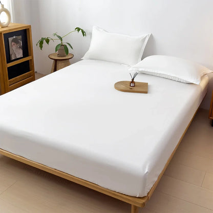 Throw Waterproof Mattress Cover Bed Fitted Sheet Mattress Bedspread Protector Pads Single/Double/King/Queen Full Size Gray/White