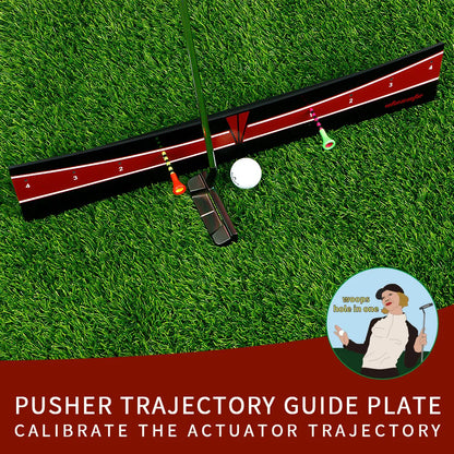 Golf Putting Track Rail Golf Training Aids Swing Practice Indoor/Outdoor Golf Putter Trainer Aid Golfer Balance Exercise