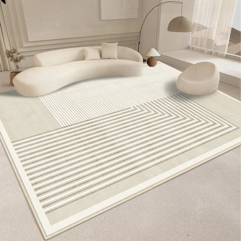Minimalism Style Carpet Living Room Decoration Fluffy Soft Rugs for Bedroom Abstract Large Plush Rug Home Thickened Floor Mat