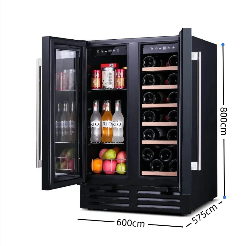 High quality 2024 BW-35D3  LOGO Low Noise 35L 12 Bottles Thermoelectric Wine Cooler Cabinet Refrigerator